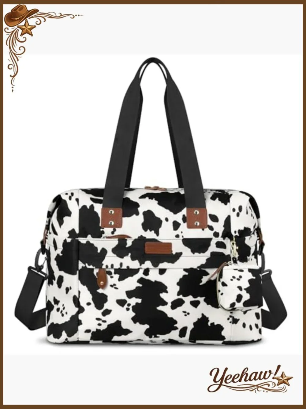 Waterproof Polyester Diaper Bag Tote with Pacifier Case and Stroller Clips